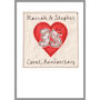 Personalised 35th Coral Wedding Anniversary Card, thumbnail 7 of 8