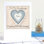 Personalised Heart Birthday Or Anniversary Card For Him, thumbnail 1 of 12
