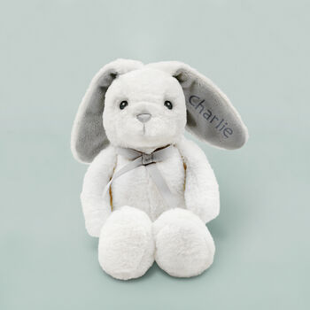 Personalised Bunny And Woodland Swaddles Baby Gift Set, 3 of 7