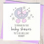 Personalised Glittery Baby Shower Card, thumbnail 2 of 4