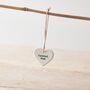 Porcelain 'Special Mum' Hanging Heart Decoration, thumbnail 1 of 2