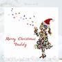 Daddy Christmas Card With Butterfly Kisses, thumbnail 1 of 12