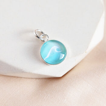 Sterling Silver Wave Charm, 7 of 9