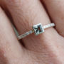 Green Sapphire And Diamond Ring, thumbnail 2 of 4