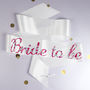 Bride To Be And Hen Party Sashes With Liberty Print, thumbnail 2 of 8