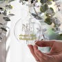 Personalised Angel Glass Bauble, thumbnail 3 of 6