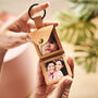 Personalised Leather Keyring For Mum With Two Photocards, thumbnail 6 of 6