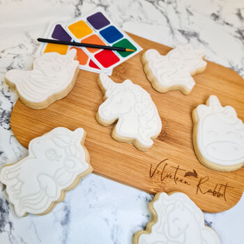 Unicorn Paint Your Own Cookies Gift Set, Six Biscuits, 4 of 10