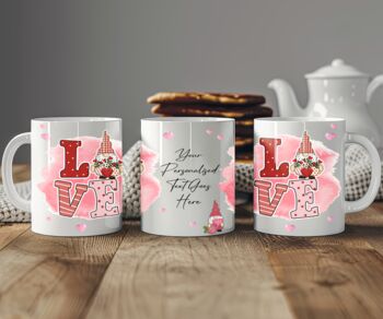 Personalised Love Gonk Gnome Gift Mug, 2 of 2