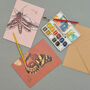 Handmade Greeting Card Privet Hawk Moth, Recycled Card, thumbnail 2 of 6