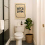 Nice Bum Bathroom Print, thumbnail 4 of 7