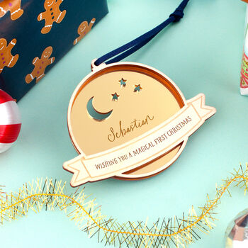 Moon And Stars Christmas Decoration, 2 of 4