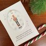 Oval Ceramic Nutcracker Ornament With Meaningful Text, thumbnail 5 of 5