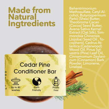 Cedar Pine Conditioner Bar For All Hair Types, 2 of 10
