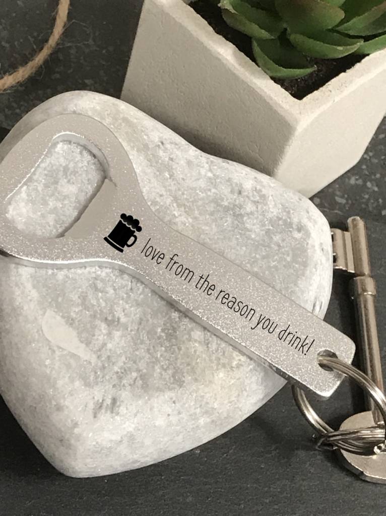Image of The Reason You Drink Personalised Bottle Opener