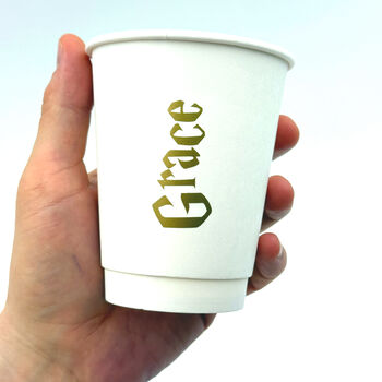 Paper Cups With Names Personalised Kids Birthday Party Drinkware, 9 of 12