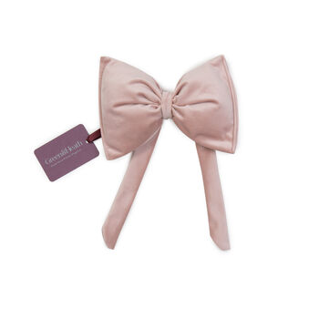 Medium Luxury Christmas Bow Pink Blush Velvet, 2 of 4