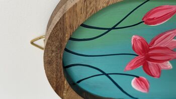 Handpainted Pichwai Wall Plates, Set Of Two, 6 of 12