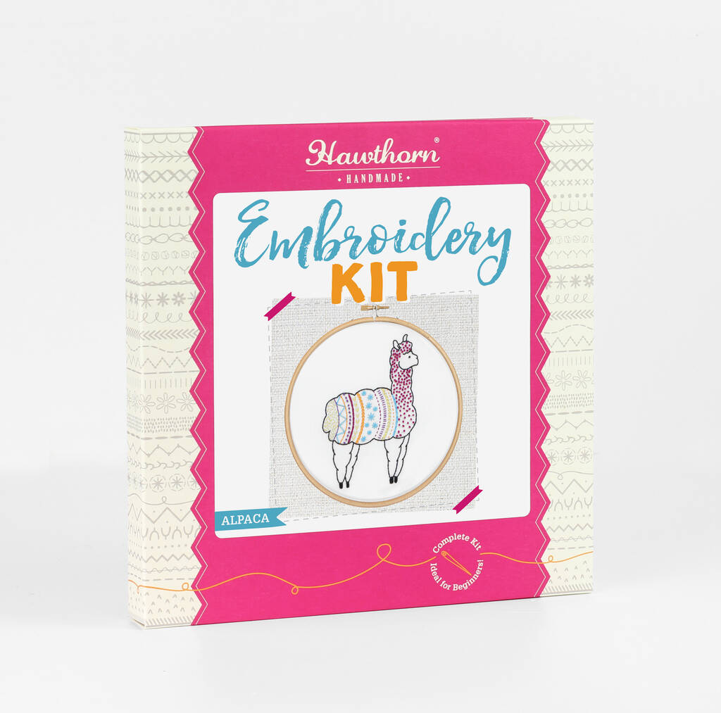 Embroidery Alpaca Kit by Hawthorn Handmade