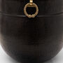 Pembridge Extra Large Hammered Brass Planter 45cm, thumbnail 8 of 9