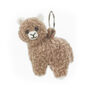 Handmade Felt Fairtrade Alpaca Keyring, thumbnail 2 of 3