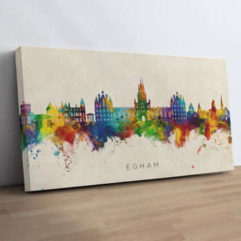 Egham Skyline Cityscape Art Print, 10 of 12