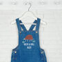 Armadillo Rock And Roll Personalised Kids Dungarees, thumbnail 1 of 3