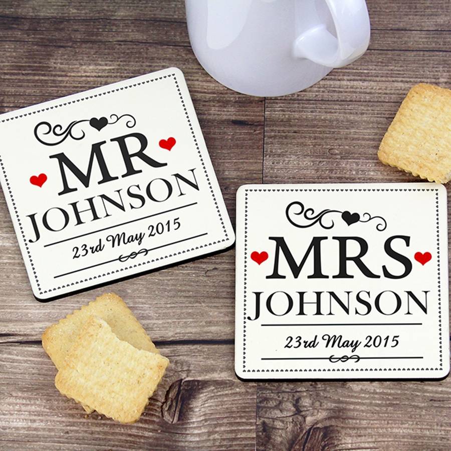 personalised coasters cheap