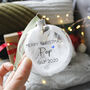 Merry Christmas In Memory Feather Christmas Bauble, thumbnail 5 of 9