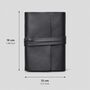 Handmade Vintage Leather Journal With Lock For Writing, thumbnail 3 of 12