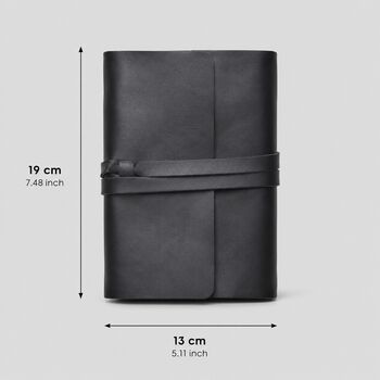 Handmade Vintage Leather Journal With Lock For Writing, 3 of 12