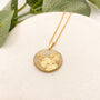 Elegant Transparent Gold Foil Circle Necklace, thumbnail 4 of 11