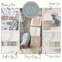 Wooden Nursery Letter Blocks, Personalised Baby Boy Gift Sage, Grey, Taupe, thumbnail 4 of 8