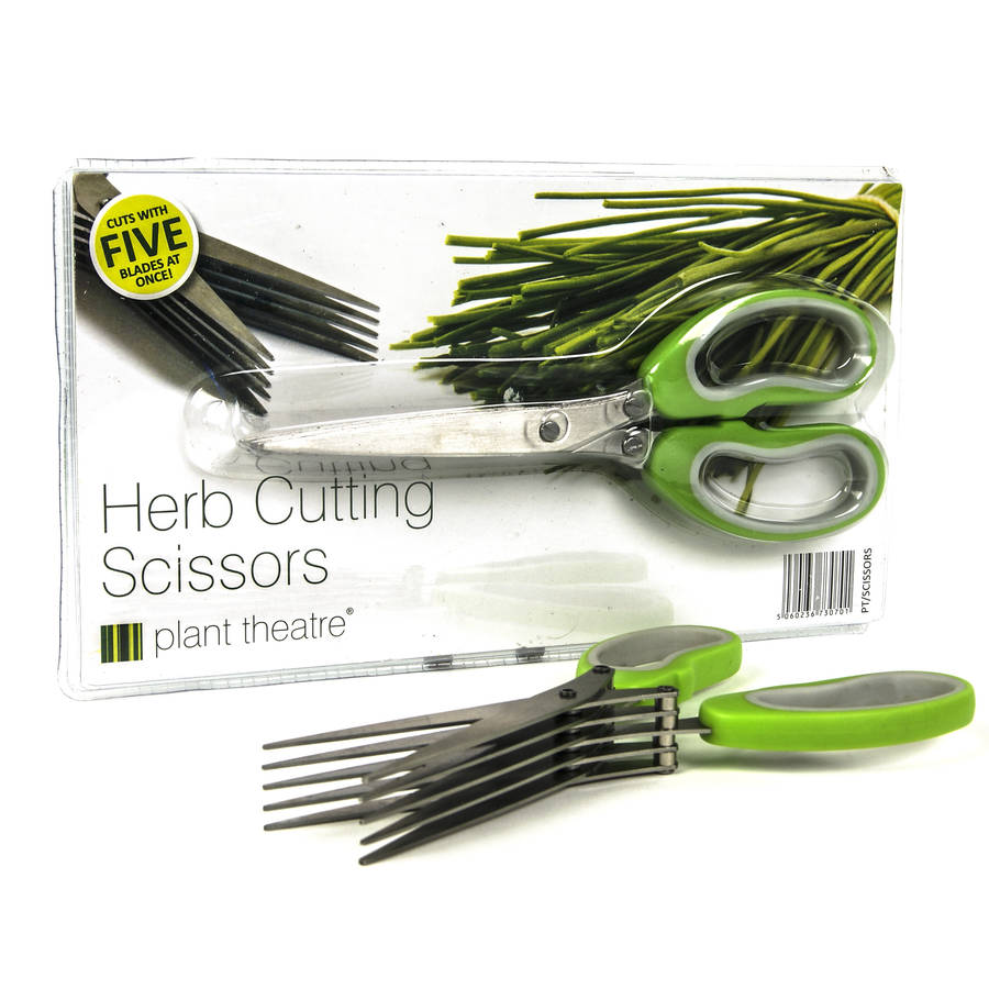 Herb Garden Kit And Herb Cutting Scissors By Plant Theatre