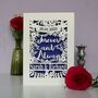 Personalised Papercut 'Forever And Always' Wedding Card, thumbnail 9 of 12