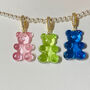 Transparent Gummy Bear Pendant Necklace, thumbnail 1 of 11