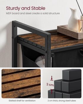 Laundry Basket Laundry Hamper Single Compartment, 7 of 9