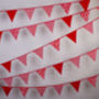 Shades Of Red Cotton Bunting, thumbnail 1 of 3