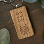 'Home Sweet Home' Oak Keyring, thumbnail 1 of 2