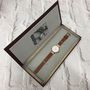 Helmsley Ladies Leather Multidial Watch, thumbnail 3 of 12
