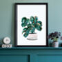 Set Of Three House Plant Scandi Wall Art Prints, thumbnail 5 of 6