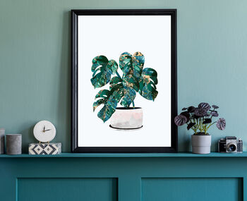 Set Of Three House Plant Scandi Wall Art Prints, 5 of 6