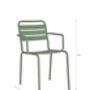 Pair Of Sage Green Garden Chairs, thumbnail 4 of 8