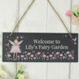 Personalised Fairy Princess Garden Slate Sign, thumbnail 2 of 3