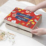 Personalised Vibrant Floral Tea Box With Tea, thumbnail 2 of 6