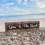 Gone To The Beach Reclaimed Wooden Swim Sign, thumbnail 7 of 7