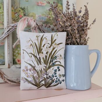 Handmade Snowdrop Print Scented Hanging Decoration Gift, 5 of 6