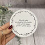 Porcelain Round Coaster Friends Make You Laugh A Little Louder Friendship Gift, thumbnail 3 of 4