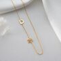 Personalised Initial And Birth Flower Necklace, thumbnail 7 of 9