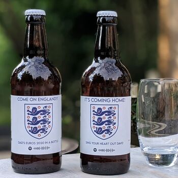 Limited Edition England Football Personalised Beer, 3 of 5